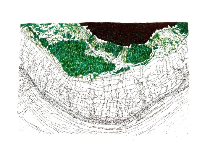 Mountain Strip Mine Landscape No. 3