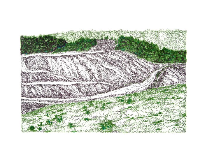Mountain Strip Mine Landscape No. 9