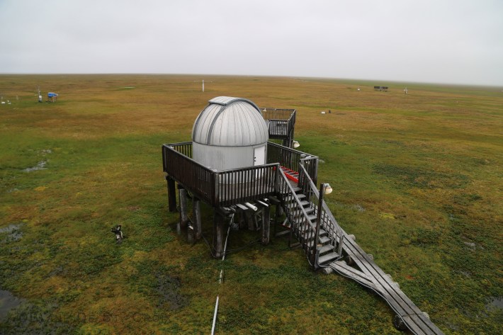 NOAA's Point Barrow, Alaska, observatory, close to the edge of the Arctic Ocean, and numerous other climate science lavatories throughout the area