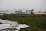Flooded graveyard due to melting permafrost, Utqiagvik, AK